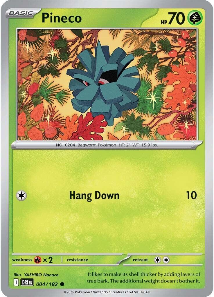 Destined Rivals Pineco Pokémon card